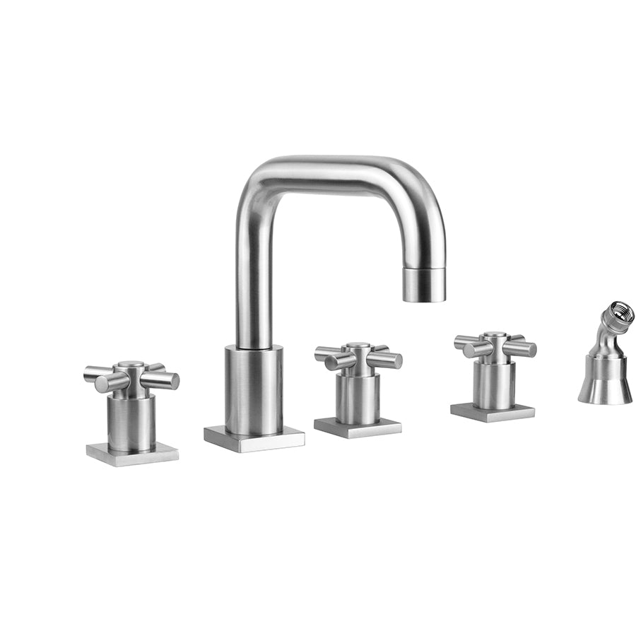 Jaclo 9983-SQC-A-TRIM Contempo Downtown Roman Tub Set With Contempo Cross Handles - Parent