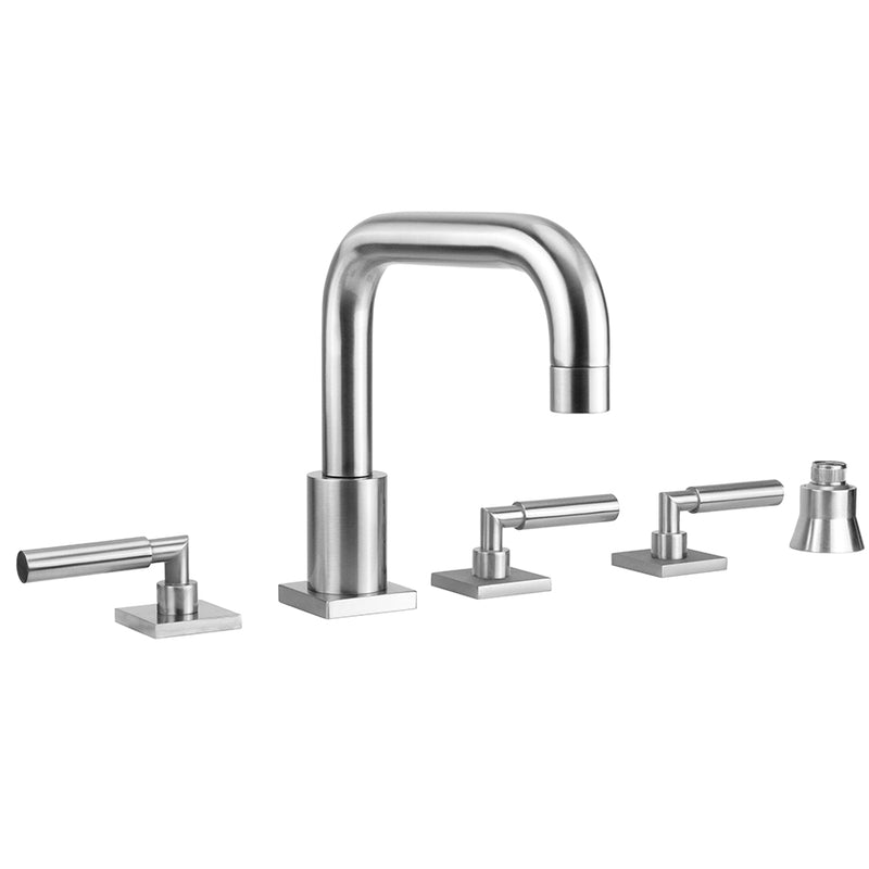 Jaclo 9983-TSQ459-S-TRIM Contempo Downtown Roman Tub Set With Hub Base Lever Handles - Parent