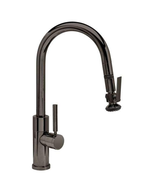 Waterstone 9990 Modern Angle Spout Prep Pulldown Kitchen Faucet
