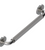 Rubinet 9GB01 Grab Bar 16 (round escutcheon)