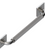 Rubinet 9GB05 Grab Bar 16 (square escutcheon)