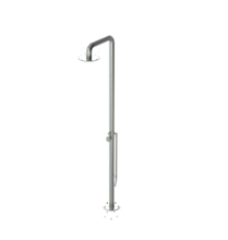 Load image into Gallery viewer, Rubinet 9HSH1 Pressure Balance Outdoor Shower with Foot Rinse 10 Shower Head