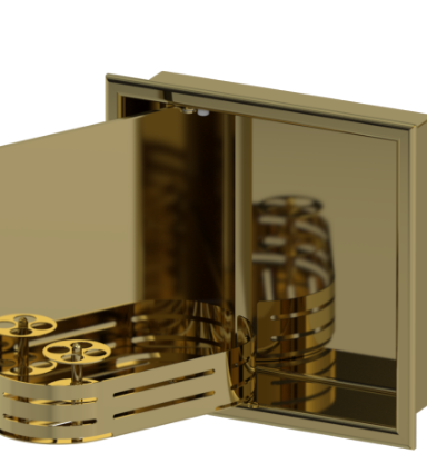 Rubinet 9TWN3 12 x 12 Recessed WalNiche with door