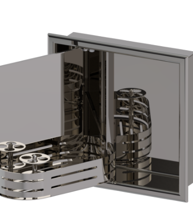 Rubinet 9TWN3 12 x 12 Recessed WalNiche with door