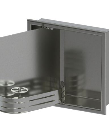 Rubinet 9TWN3 12 x 12 Recessed WalNiche with door