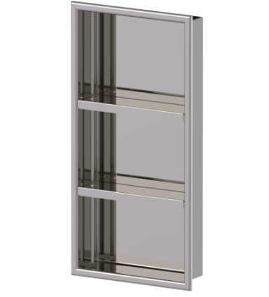 Rubinet 9TWN4 12 x 24 Recessed WalNiche With Adjust. Shelves