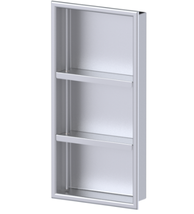 Rubinet 9TWN4 12 x 24 Recessed WalNiche With Adjust. Shelves