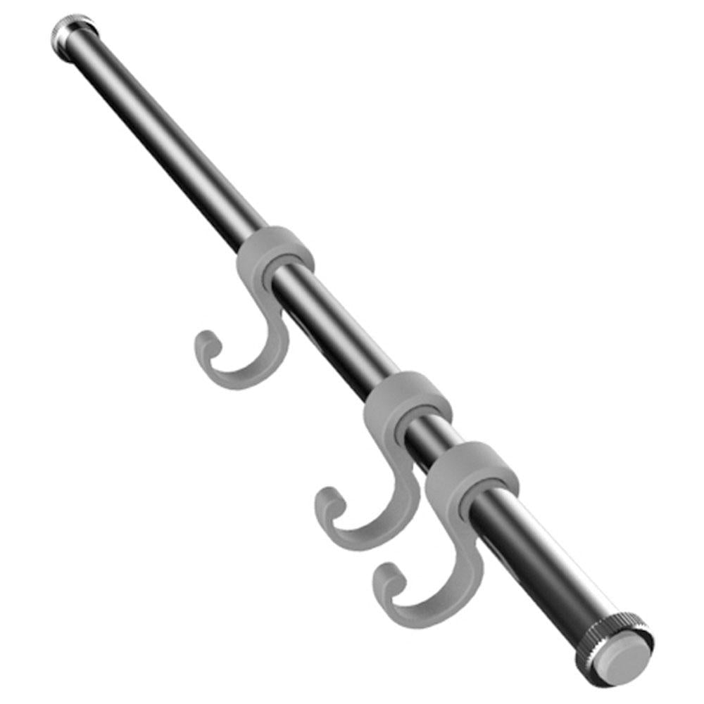 Rubinet 9TWR2 22 1/2 Tension Rod With 3 Hooks