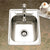 Houzer A1722-7BS-10 Glowtone ADA Compliant 17 Inch Stainless Steel Drop-In Topmount 3-Hole Large Bar and Prep Sink