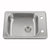Houzer ADA Compliant Stainless Steel Drop-in Topmount 2-hole Single Bowl Kitchen Sink
