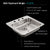 Houzer ADA Compliant Stainless Steel Drop-in Topmount 3-hole Single Bowl Kitchen Sink - Parent
