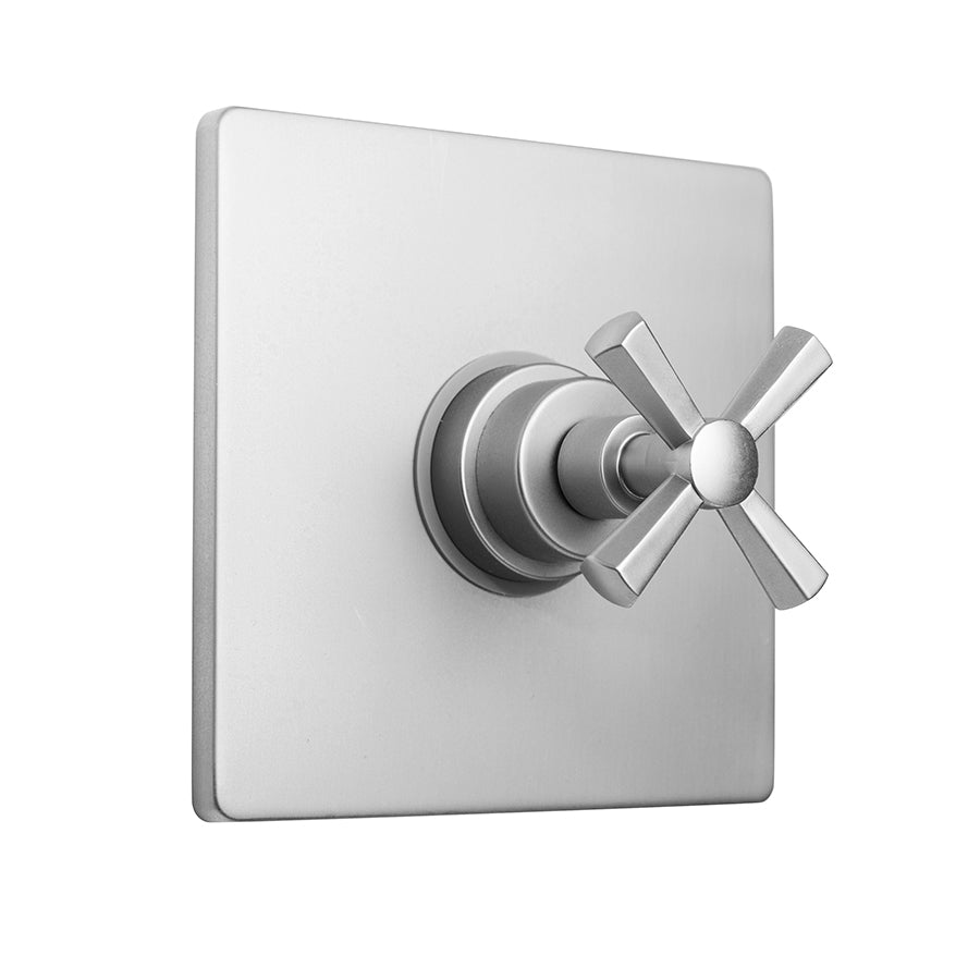 Jaclo A252-TRIM Square Plate With Hex Cross Trim For Pressure Balance Cycling Valve - Parent