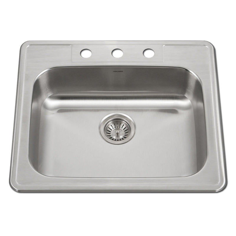 Houzer ADA Compliant Stainless Steel Drop-in Topmount Single Bowl Kitchen Sink - Parent