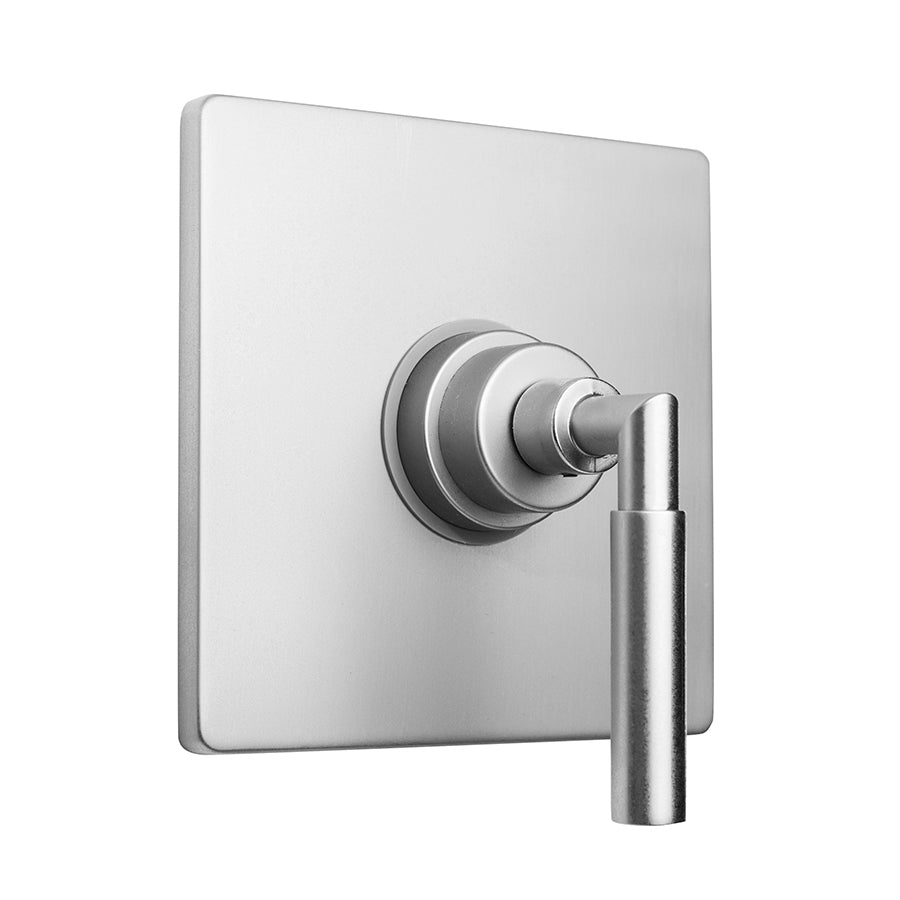 Jaclo A259-TRIM Square Plate With Contempo Hub Base Round Lever Trim For Pressure Balance Cycling Valve - Parent
