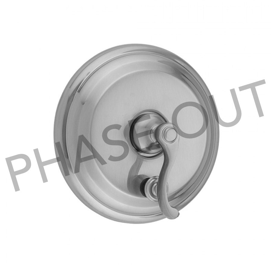 Jaclo A377-TRIM Round Step Plate With Ribbon Lever Trim For Pressure Balance Cycling Valve With Built-In Diverter - Parent