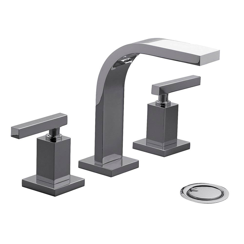 Franz Viegener FV201/85L Dominic Lever Plus Widespread Lavatory Faucet With Push Down Pop - Up Drain Assembly