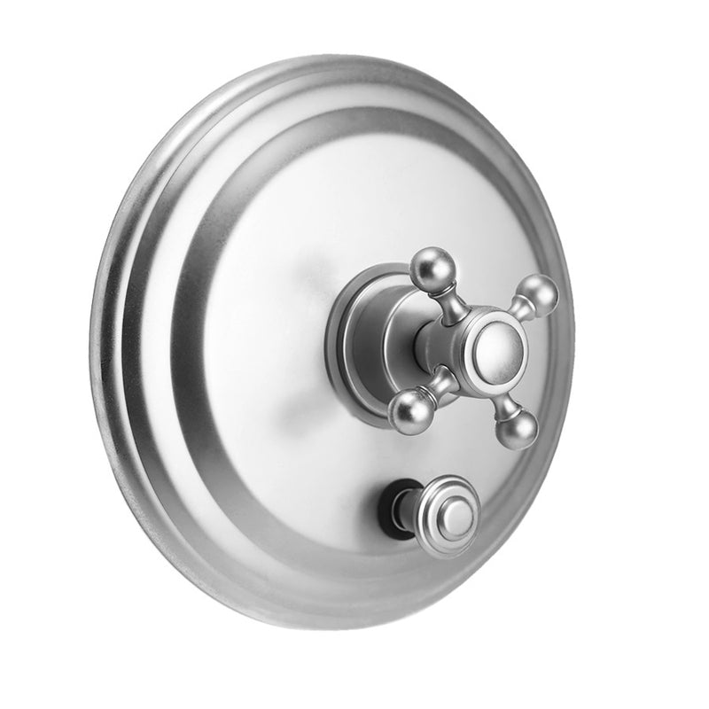 Jaclo A758-TRIM Round Plate With Hex Lever Trim For Pressure Balance Cycling Valve With Built-In Diverter - Parent