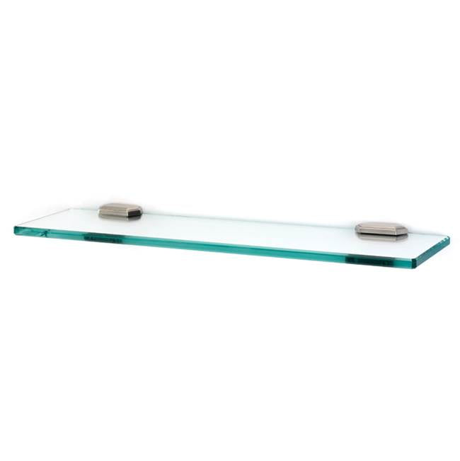 Alno Classic Traditional Bath Glass Shelf With Brackets - Parent