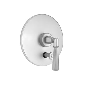 Jaclo A851-TRIM Round Plate With Hex Lever Trim For Pressure Balance Cycling Valve With Built-In Diverter
