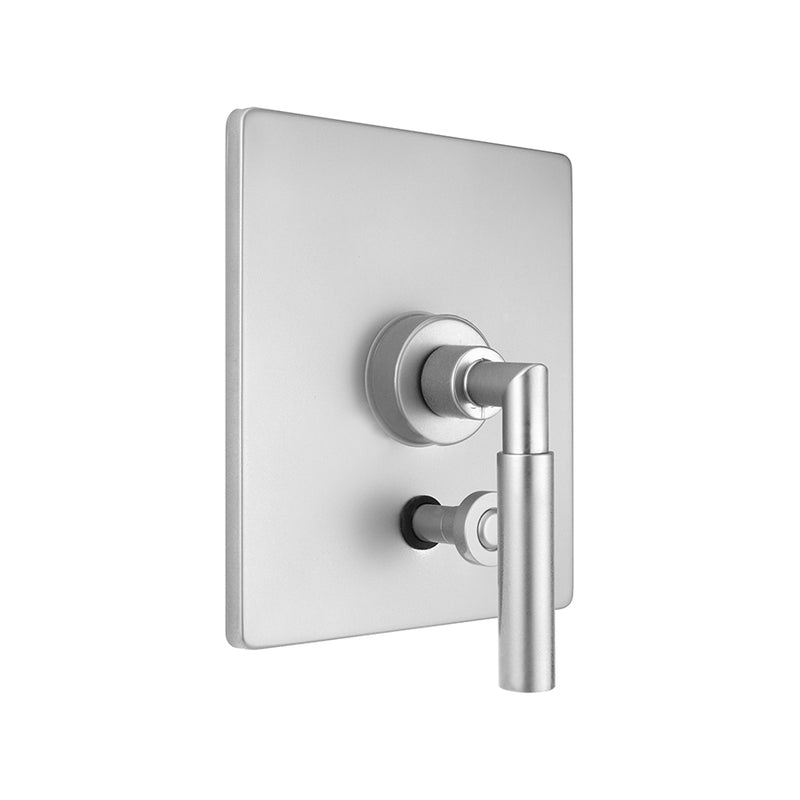 Jaclo A959-TRIM Rectangle Plate With Round Contempo Hub Base Lever Trim For Pressure Balance Cycling Valve With Built-In Diverter - Parent