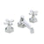 Kallista P22731-00 For Town Lavatory Bathroom Sink Faucet, Low Spout, Cross Handles - Parent