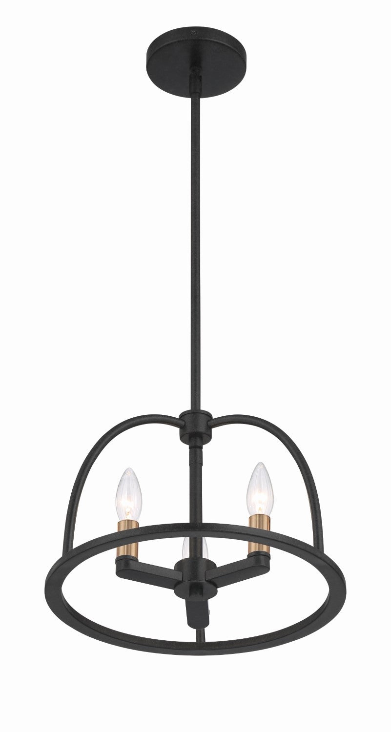 Crystorama ABB-3003 Abbott 3 Light Chandelier
