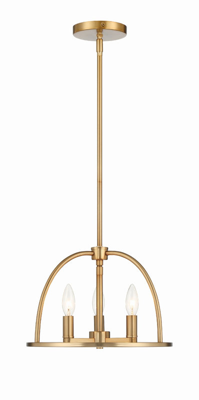 Crystorama ABB-3003 Abbott 3 Light Chandelier