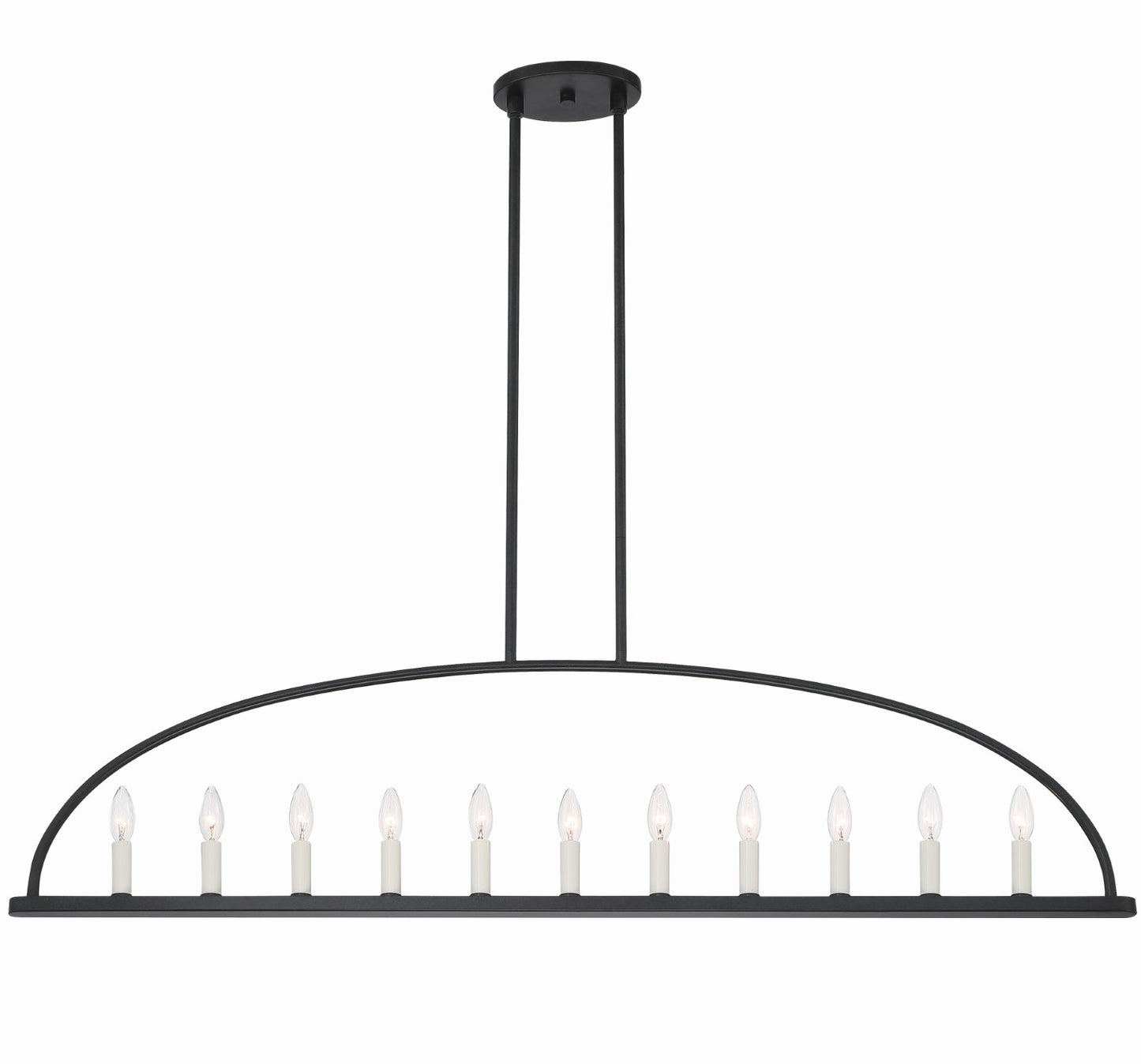 Crystorama ABB-3009 Abbott 11 Light Linear Chandelier - Parent