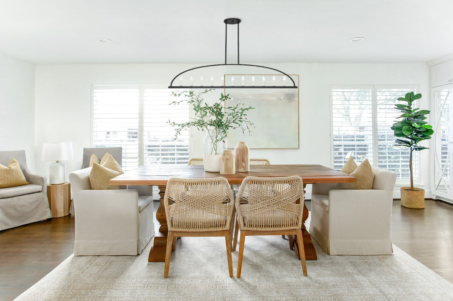 Crystorama ABB-3009 Abbott 11 Light Linear Chandelier