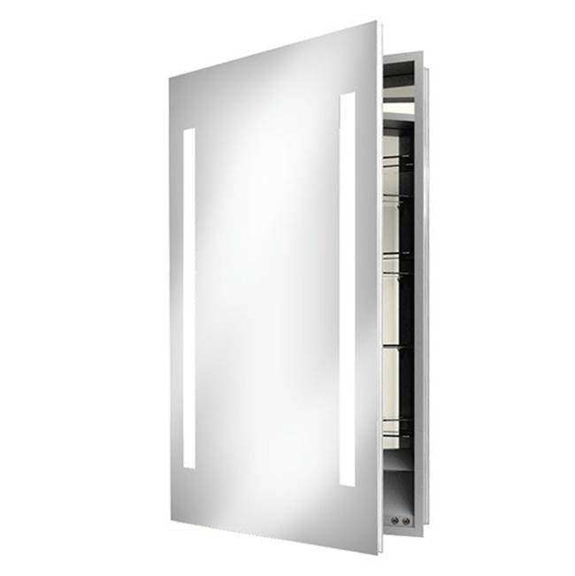 Electric Mirror Ascension 23.25w x 36h Lighted Mirrored Cabinet with Keen