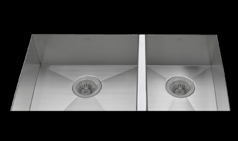 Mila ADAMUD-652SB Flatiron Ada Double Bowl Sink