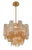 Crystorama ADD-300-AG-AM Addis 4 Light Chandelier - Aged Brass
