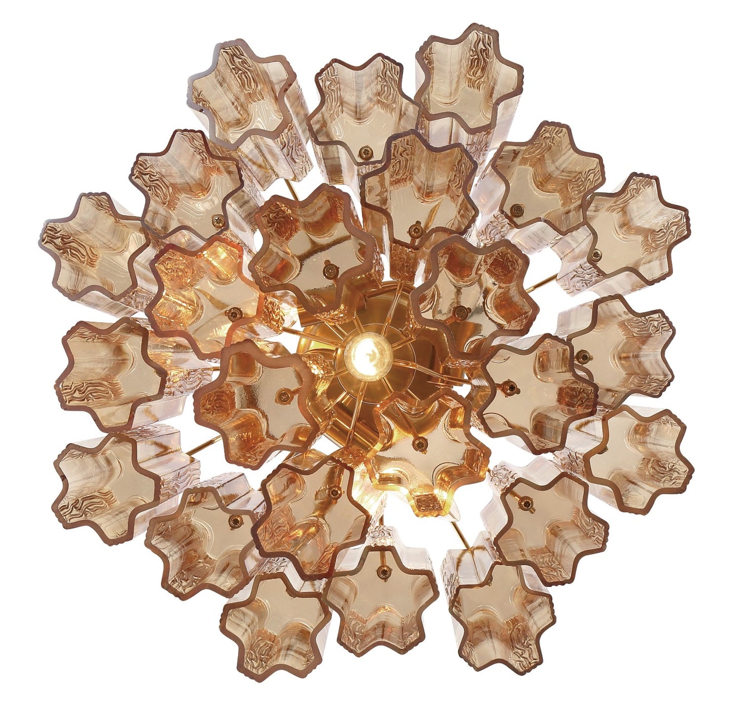 Crystorama ADD-300-AG-AM_CEILING Addis 4 Light Ceiling Mount - Aged Brass