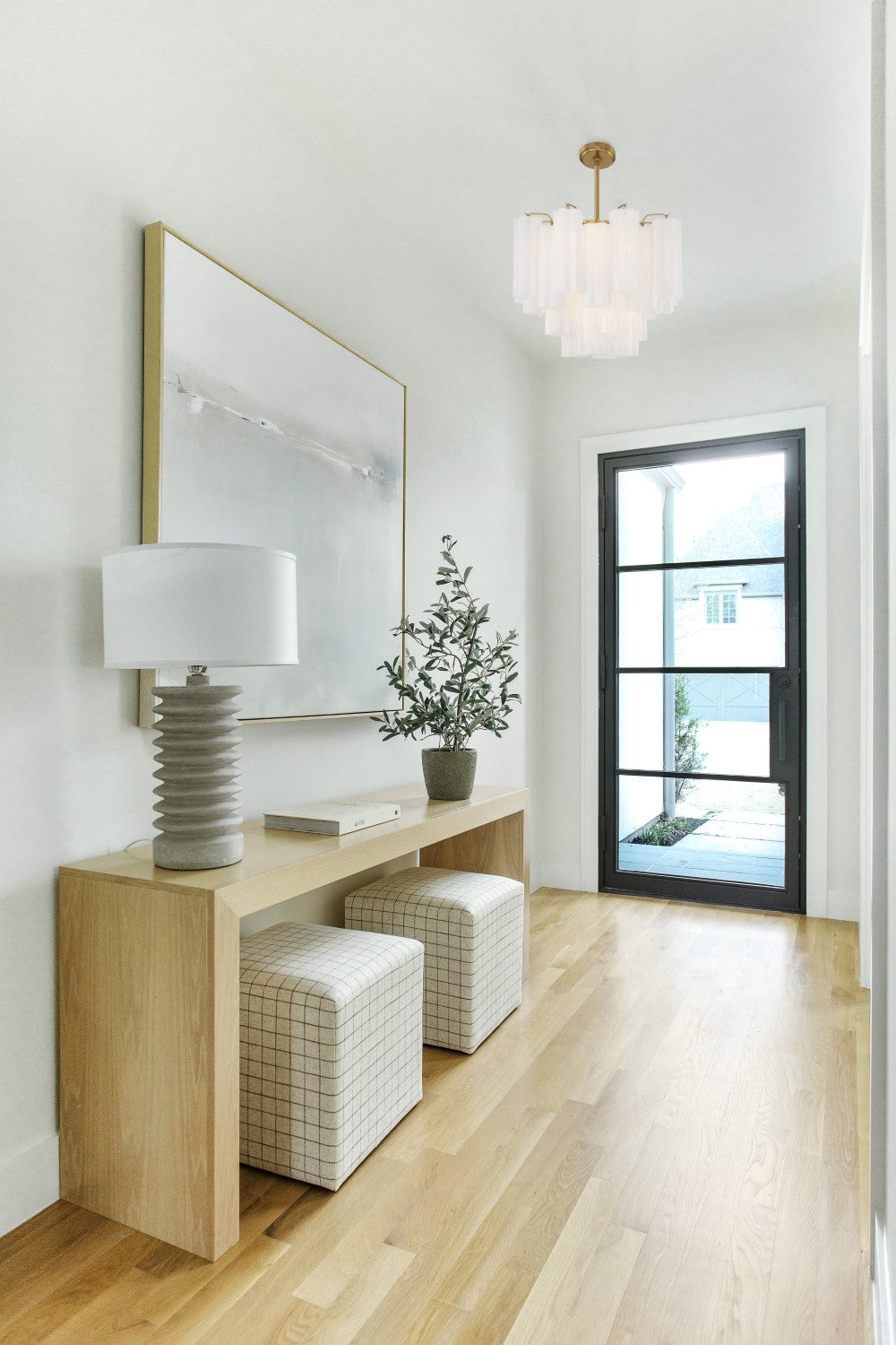 Crystorama ADD-300-WH Addis 4 Light Chandelier