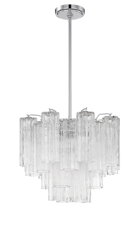 Crystorama ADD-300-CL Addis 4 Light Chandelier
