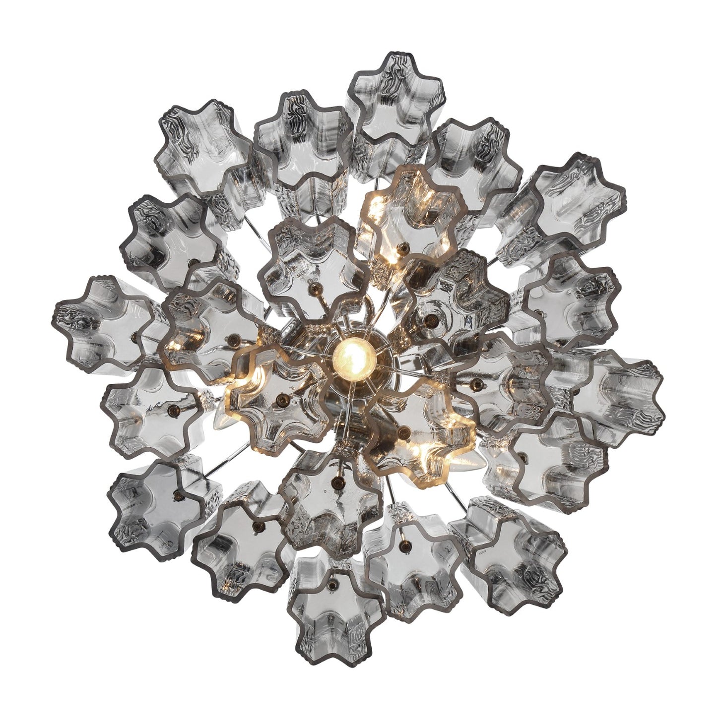Crystorama ADD-300-CH-SM Addis 4 Light Chandelier - Polished Chrome