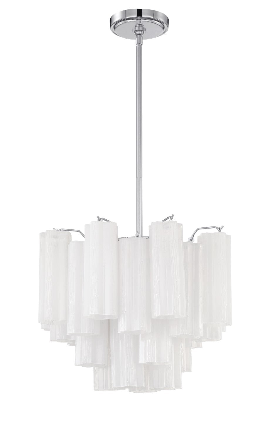 Crystorama ADD-300-WH Addis 4 Light Chandelier