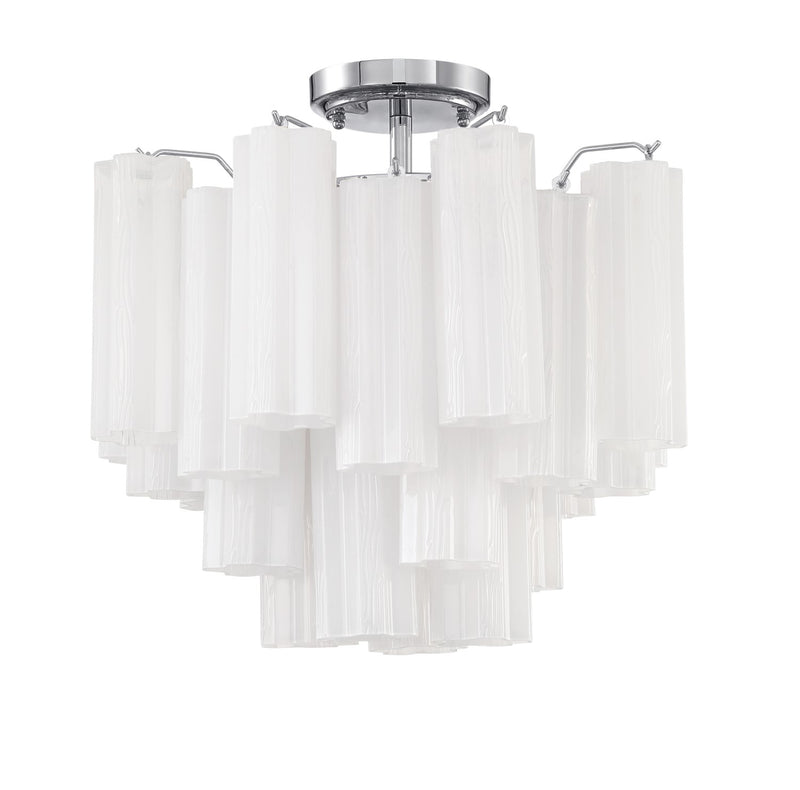 Crystorama ADD-300-WH_CEILING Addis 4 Light Ceiling Mount