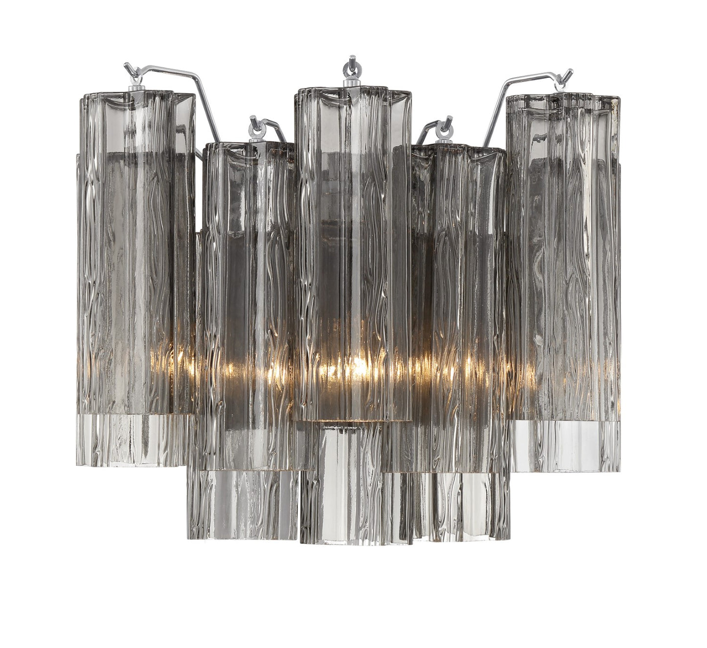 Crystorama ADD-302-CH-SM Addis 2 Light Wall Mount - Polished Chrome