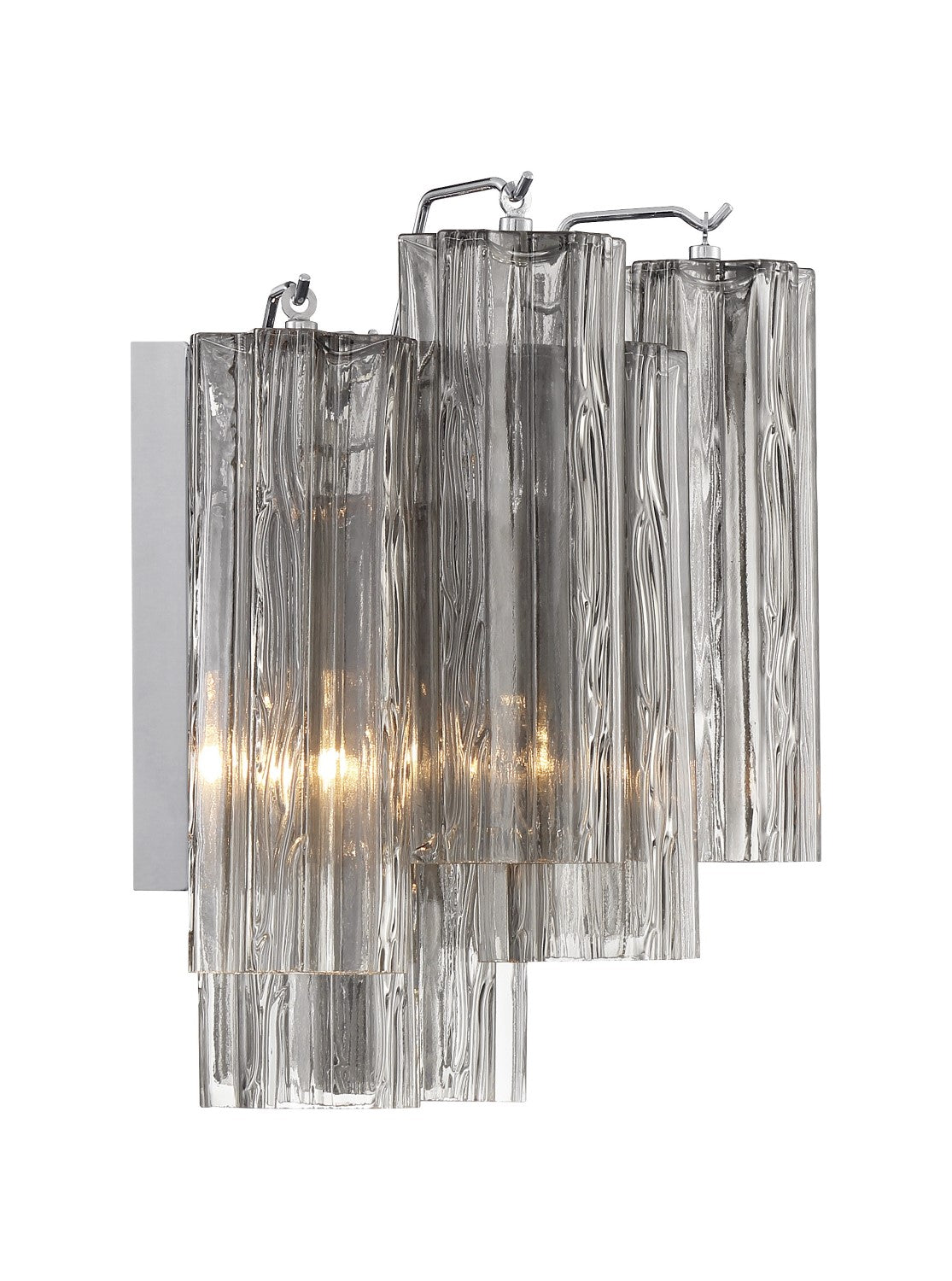 Crystorama ADD-302-CH-SM Addis 2 Light Wall Mount - Polished Chrome