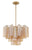 Crystorama ADD-306-AG-AM Addis 6 Light Chandelier - Aged Brass