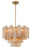 Crystorama ADD-306-AG-AM Addis 6 Light Chandelier - Aged Brass