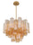 Crystorama ADD-306-AG-AM Addis 6 Light Chandelier - Aged Brass