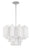 Crystorama ADD-306-WH Addis 6 Light Chandelier