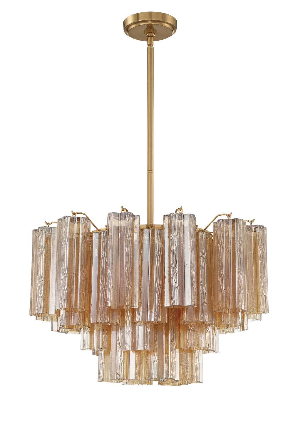 Crystorama ADD-308-AG-AM Addis 9 Light Chandelier - Aged Brass