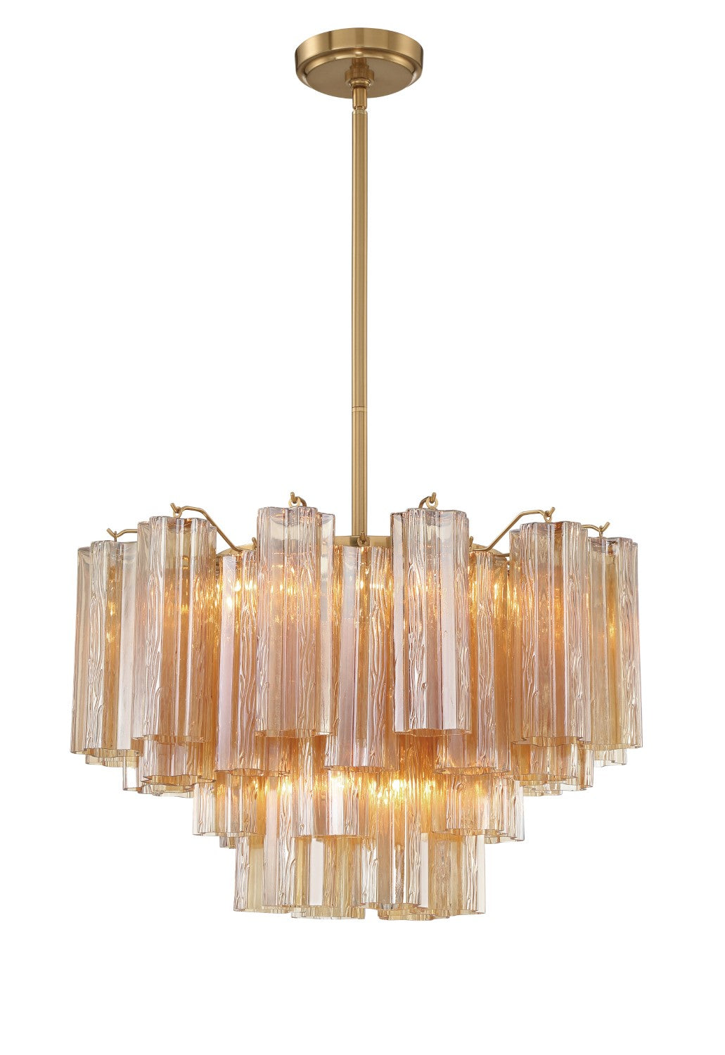 Crystorama ADD-308-AG-AM Addis 9 Light Chandelier - Aged Brass