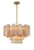 Crystorama ADD-308-AG-AM Addis 9 Light Chandelier - Aged Brass