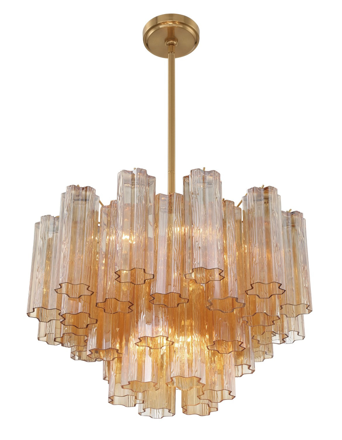 Crystorama ADD-308-AG-AM Addis 9 Light Chandelier - Aged Brass