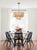 Crystorama ADD-308-AG-AM Addis 9 Light Chandelier - Aged Brass