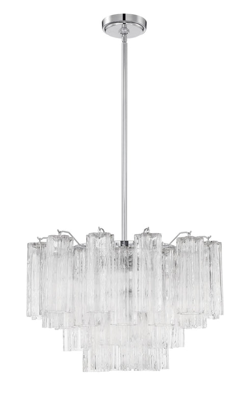 Crystorama ADD-308-CL Addis 9 Light Chandelier